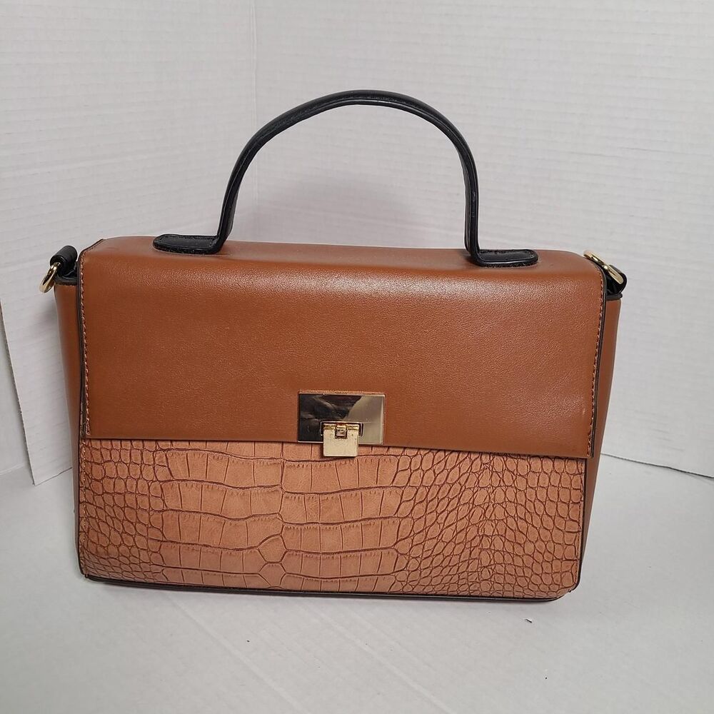 Adrienne-vittadini Women's Brown and Tan Bag